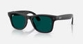Ray-ban Meta (Gen 3) Wayfarer Polished Transparent Black Clear/Aquamarine Transitions Large