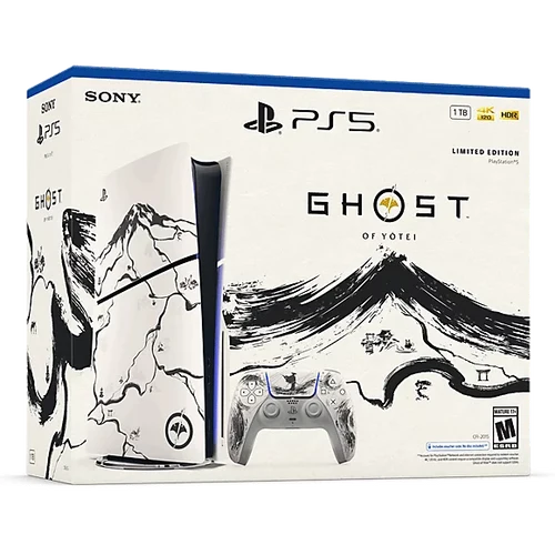 PlayStation 5 Ghost of Yotei Black Limited Edition Disc Console Bundle