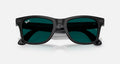 Ray-ban Meta (Gen 3) Wayfarer Polished Transparent Black Clear/Aquamarine Transitions Large