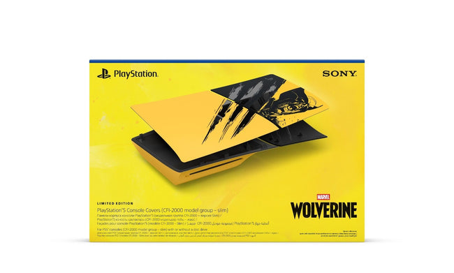 Sony PlayStation 5 Digital Wolverine Battle Yellow Console Cover