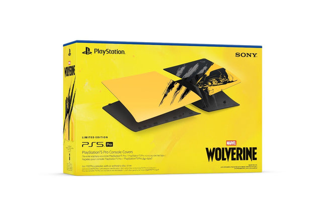 Sony PlayStation 5 Pro Wolverine Battle Yellow Console Cover