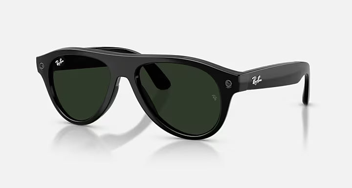 Ray-ban Meta (Gen 3) Aviator Shiny Black Clear/Green Standard