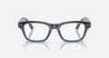 Ray-ban Meta Audio Burbank Shiny Transparent Blue Clear/Sapphire Large