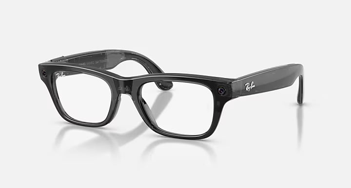 Ray-ban Meta (Gen 2) Blayzer Optics Shiny Transparent Black Demo Lens Large