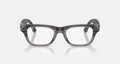 Ray-ban Meta (Gen 2) Blayzer Optics Matte Transparent Ice Grey Demo Lens Large