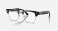 Ray-ban Meta Audio Clubmaster Shiny Black Clear Blue-Violet Light Filter Standard
