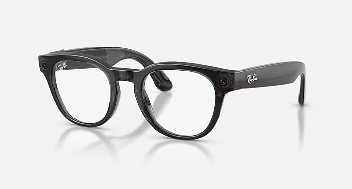 Ray-ban Meta (Gen 2) Scriber Optics Shiny Transparent Black Lenses Demo Lens Standard