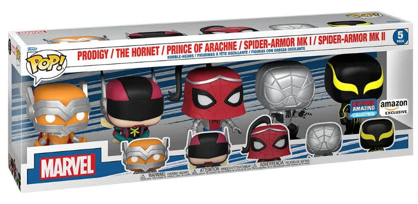 Funko Pop Marvel Spider-Man: Beyond Amazing 5 Pack Ready Stock