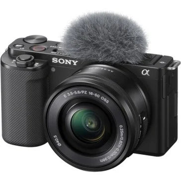 Sony ZV-E10 Mirrorless Camera with 16-50mm Lens (Black with Carry Bag, ZV-E10L)