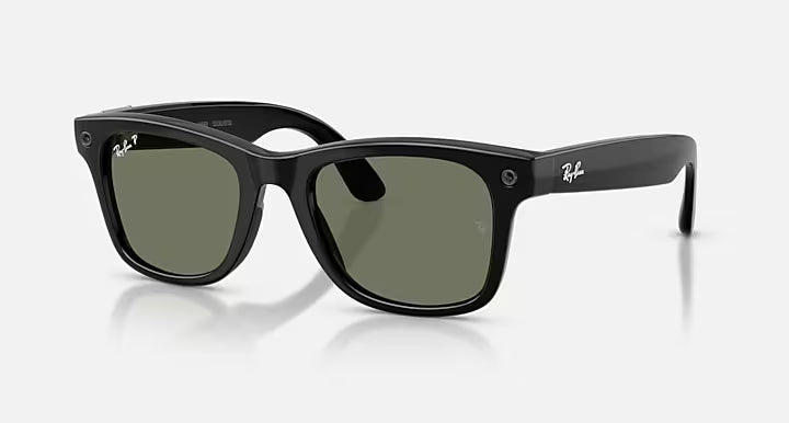 Ray-ban Meta (Gen 3) Wayfarer Polished Black Green Polarized Large