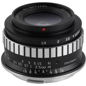 TTArtisan 23mm f/1.4 Lens for Sony E (Black & Silver)