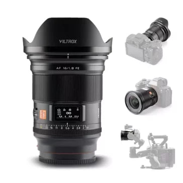 Viltrox 16mm F1.8 Pro Level Wide Angle Autofocus Lens with LCD Screen, Compatible with Full-Frame Sony E