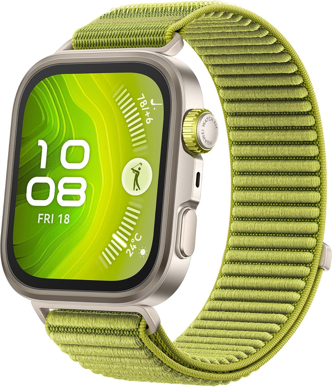 Huawei Watch Fit 4 Pro Green Nylon Strap