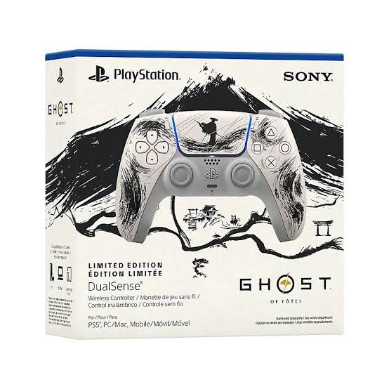 images_4_1d981b70-9a34-480a-aa1d-2232c3a3ba3a Sony PlayStation 5 PS5 DualSense Wireless Controller Ghost of Yōtei Black Limited Edition - Image 1